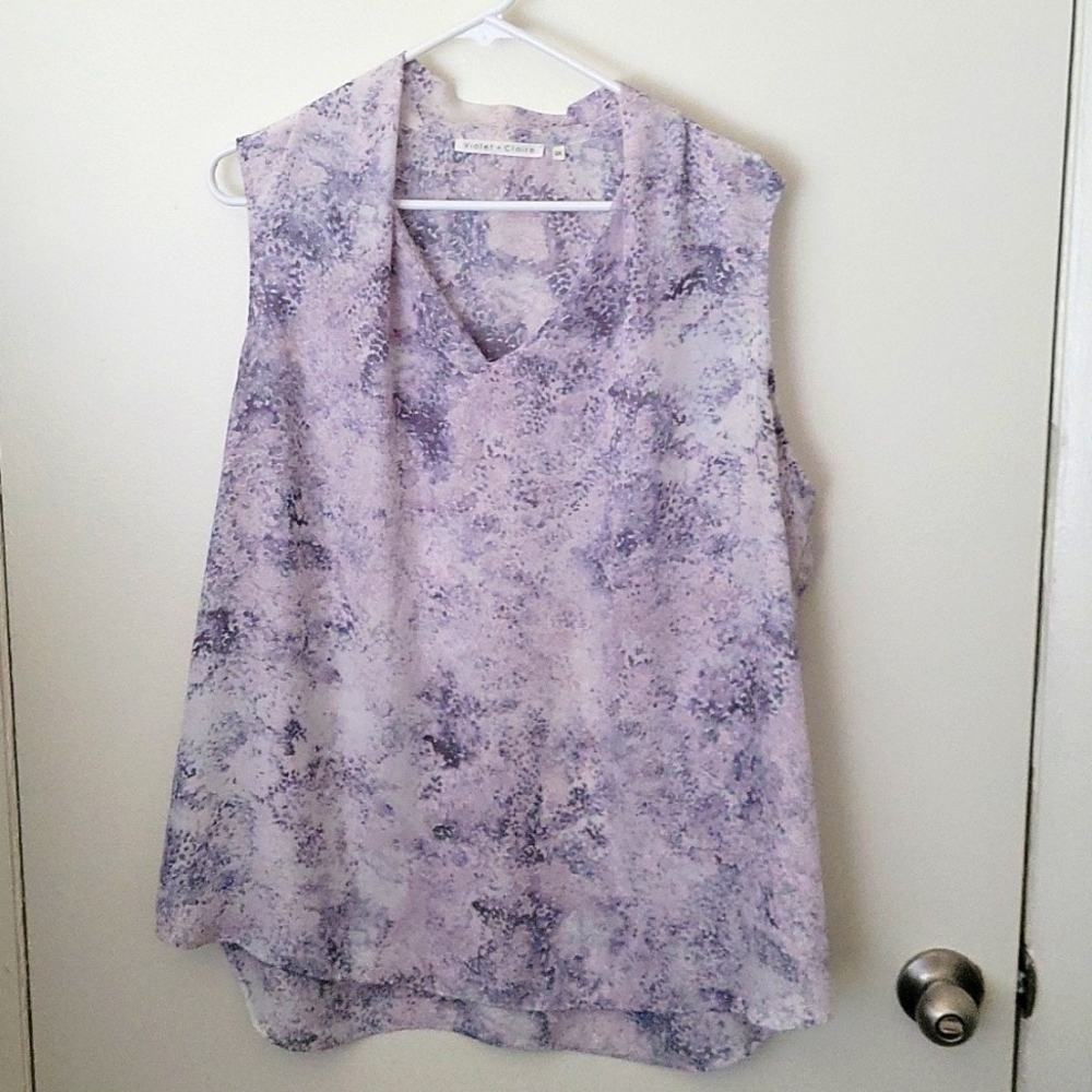 2x Violet + Claire sleeveless blouse